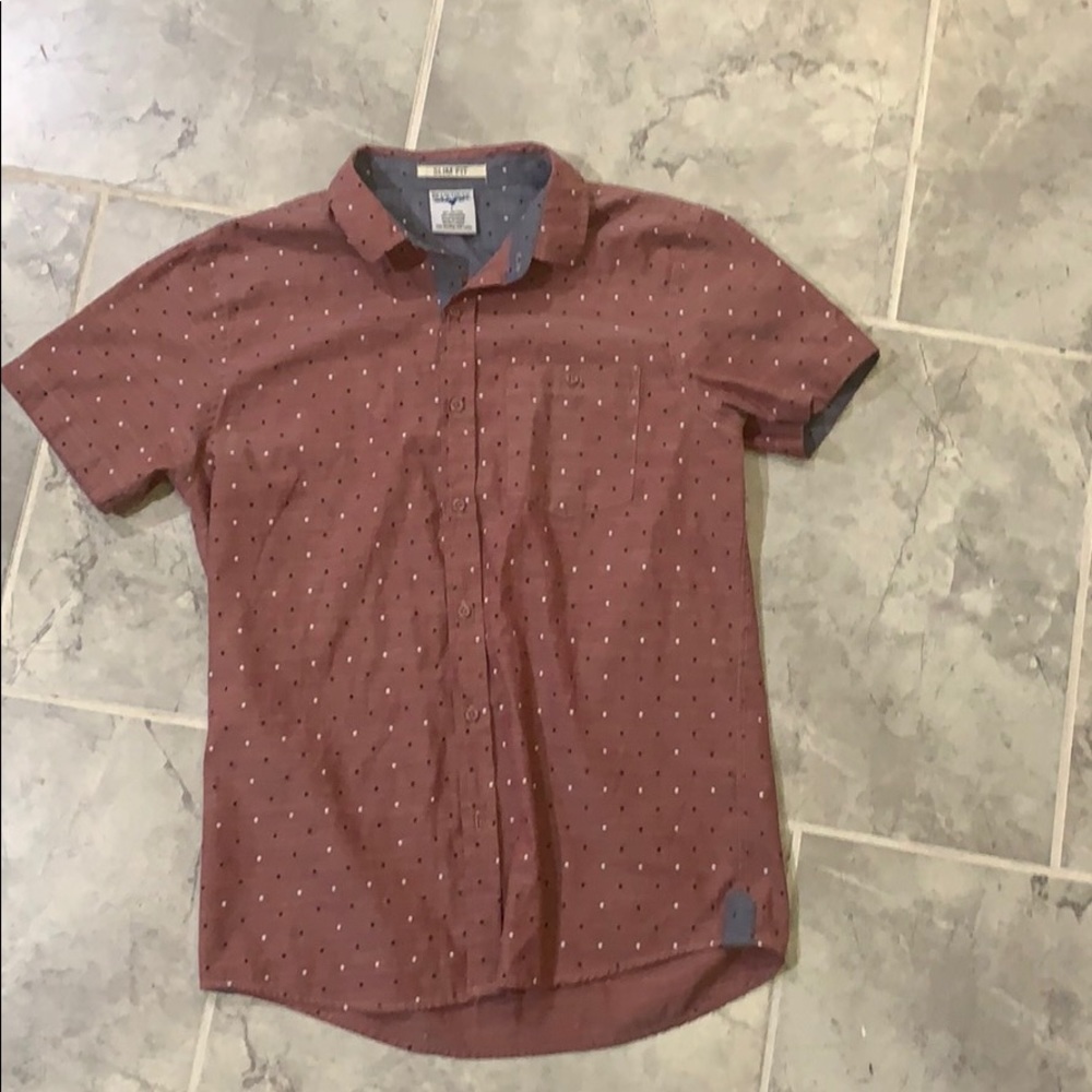 Button down polka dot